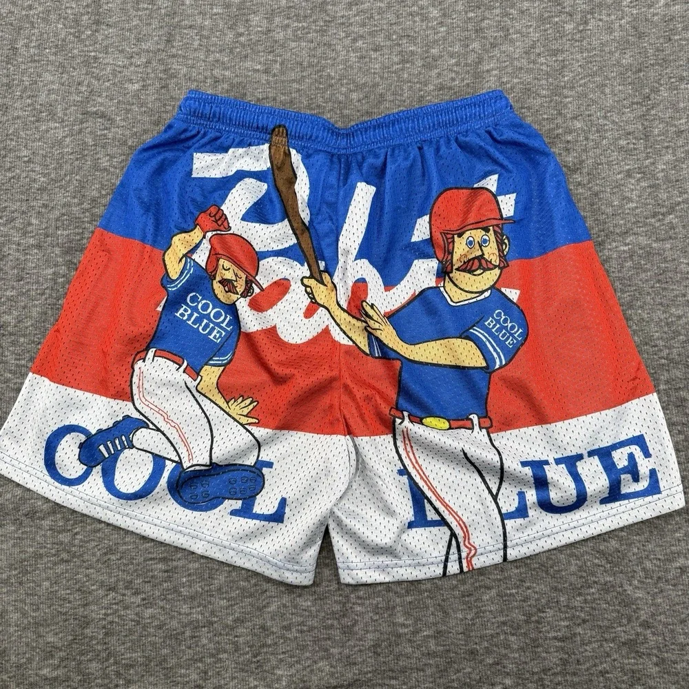 Chalk Line Pabst Blue Ribbon Cool Blue Mesh Shorts Mens Small NWT Rare Limited